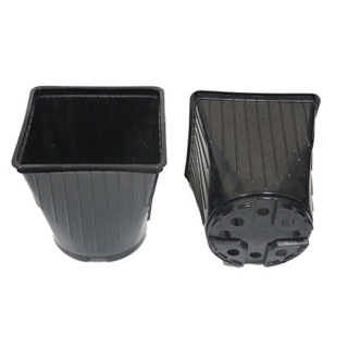 Горшок для рассады квадрат 1,6л КР13М черный