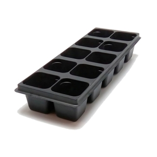 Кассета рассадная 10 ячеек 28х13х6 см полистирол