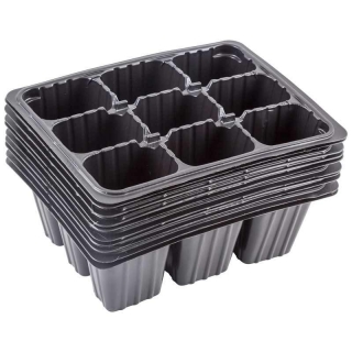 Кассета рассадная 9 ячеек 5,5х4х6,5 см, полистирол