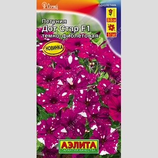 Петуния Дот Стар F1 Темно-фиолетовая