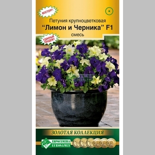 Петуния Лимон и Черника F1 смесь