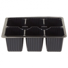 Кассета рассадная 6 ячеек 6,0х5,5х6,5 см, полистирол