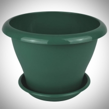 Горшок с поддоном Гамма D19, 2л малахит
